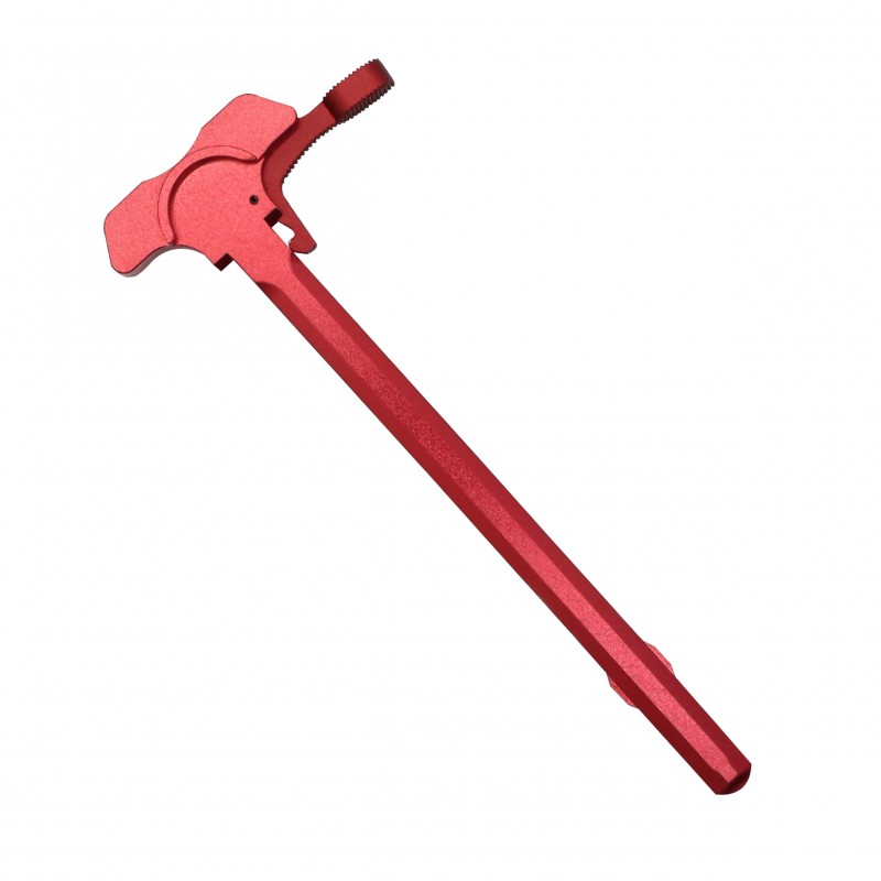 AR-15 Battle Hammer Charging Handle w/ Oversized Latch - Red